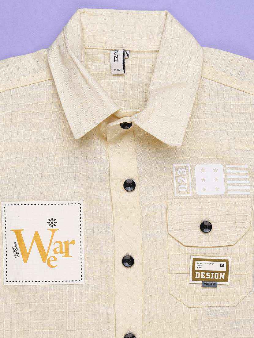 boys printed collared short sleeve shirt - 22305336 -  Standard Image - 3