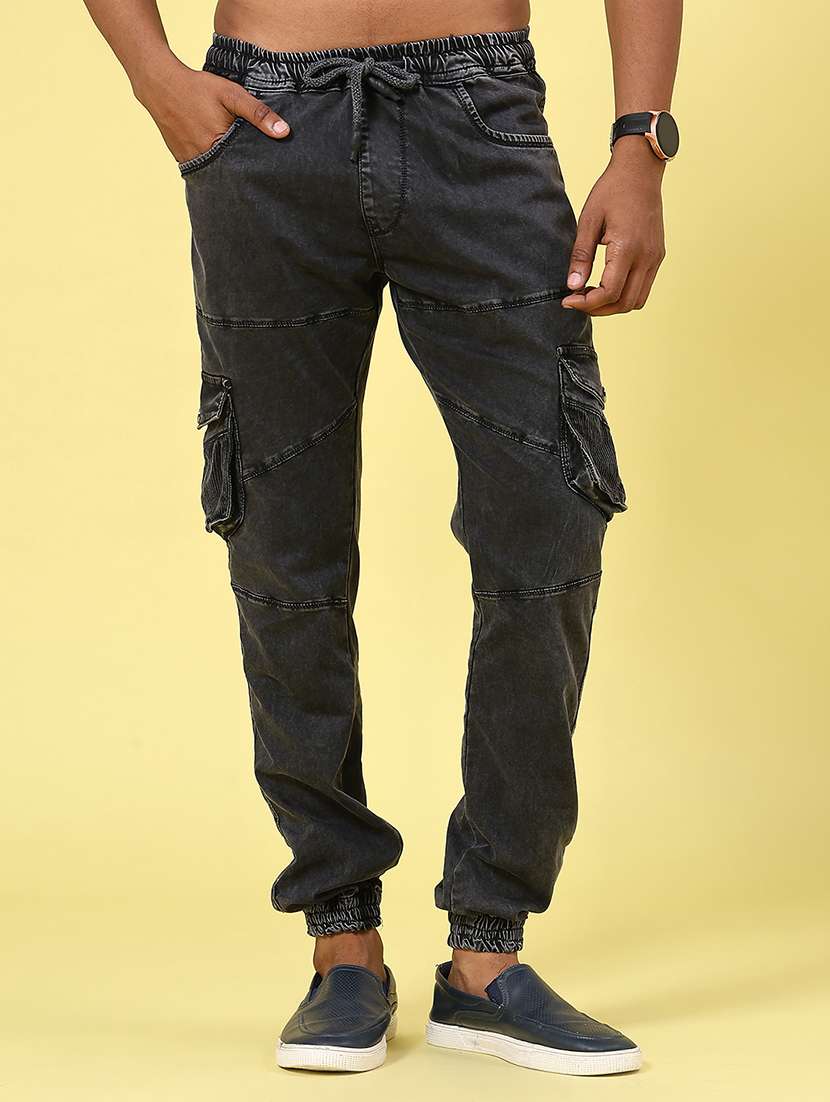 grey cotton joggers