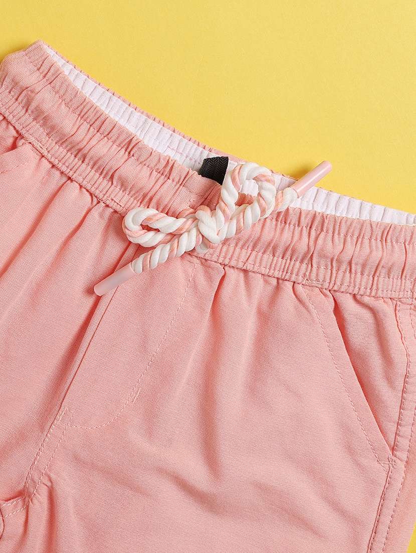 boys solid mid rise regular fit shorts - 22305513 -  Standard Image - 3