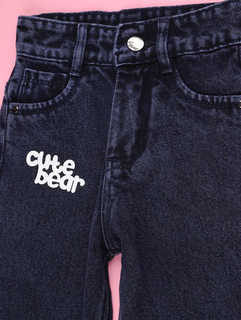 girls solid mid rise slouchy jean - 22305537 -  Standard Image - 3