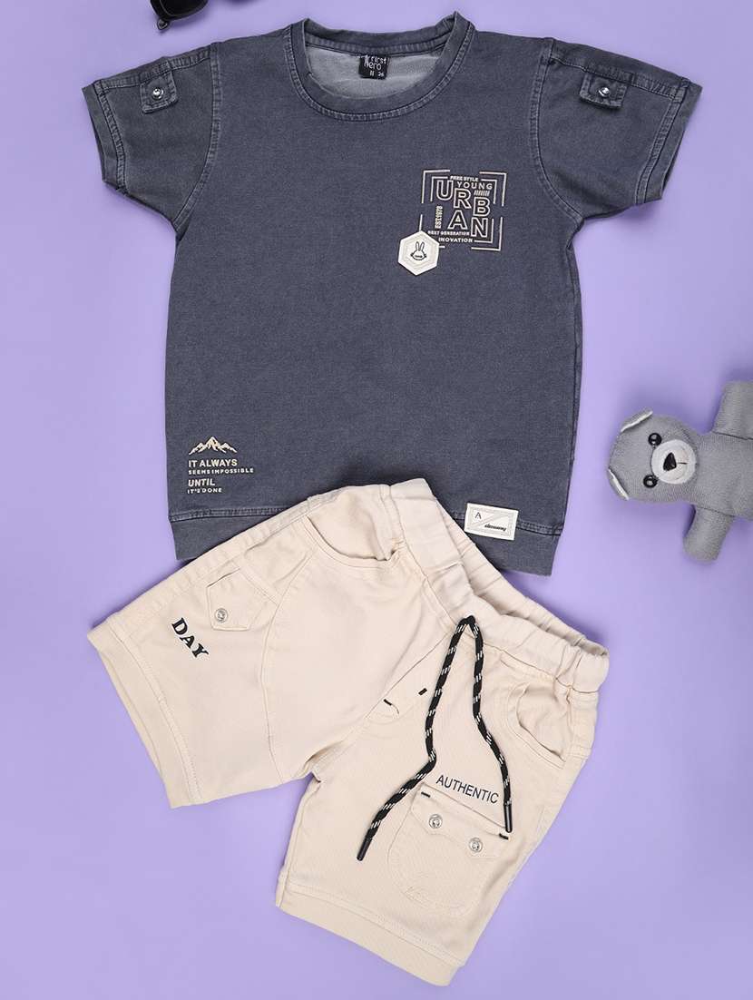 boys t-shirt and shorts co-ord set