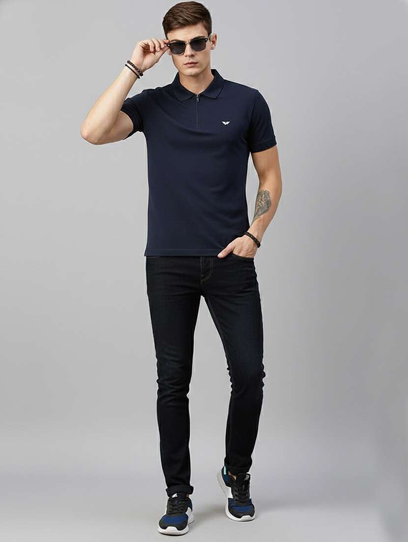 men solid short sleeve regular fit polo t-shirt - 22305651 -  Standard Image - 3