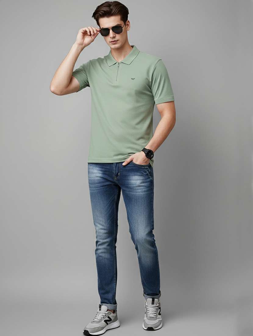 men solid short sleeve regular fit polo t-shirt - 22305653 -  Standard Image - 3
