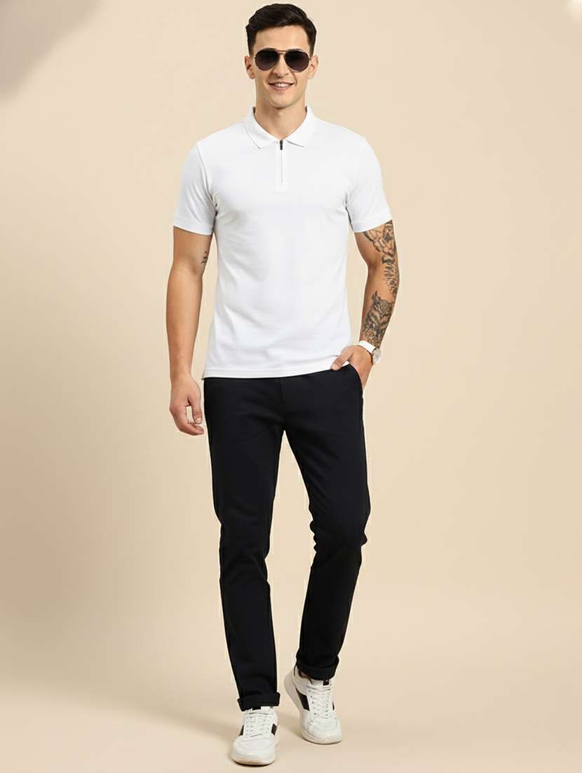 men solid short sleeve regular fit polo t-shirt - 22305657 -  Standard Image - 3