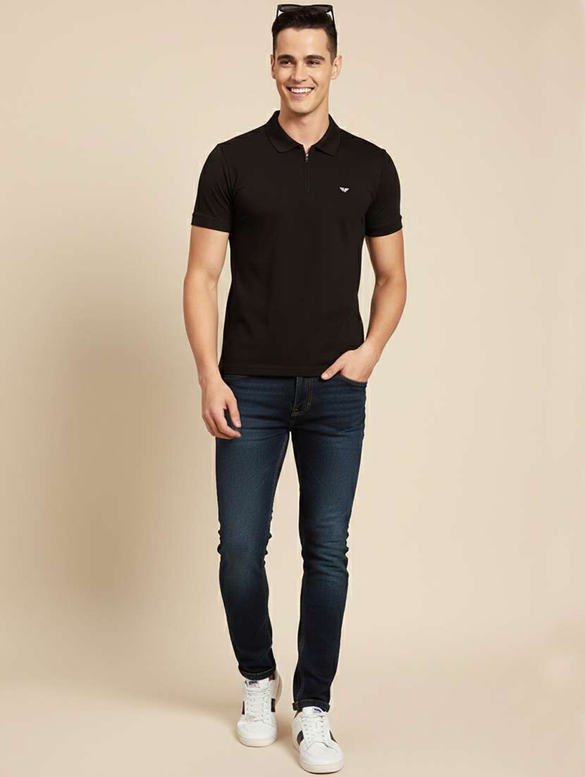 men solid short sleeve regular fit polo t-shirt - 22305685 -  Standard Image - 3