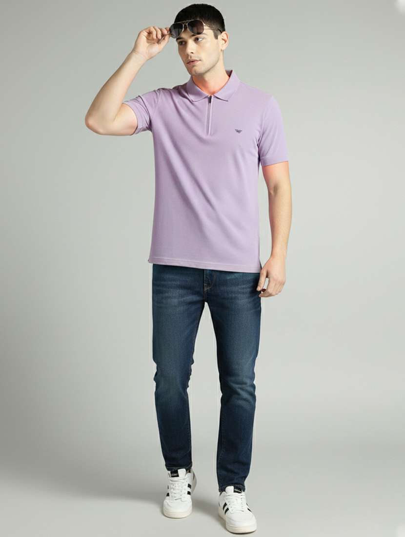 men solid short sleeve regular fit polo t-shirt - 22305687 -  Standard Image - 3