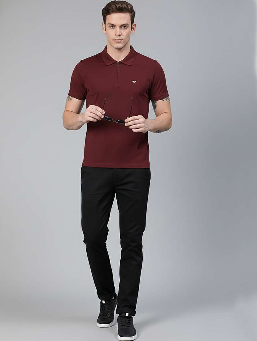 men solid short sleeve regular fit polo t-shirt - 22305688 -  Standard Image - 3