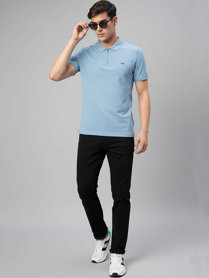 men solid short sleeve regular fit polo t-shirt - 22305694 -  Standard Image - 3