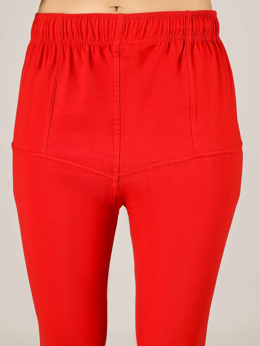 women solid mid rise legging - 22305741 -  Standard Image - 5