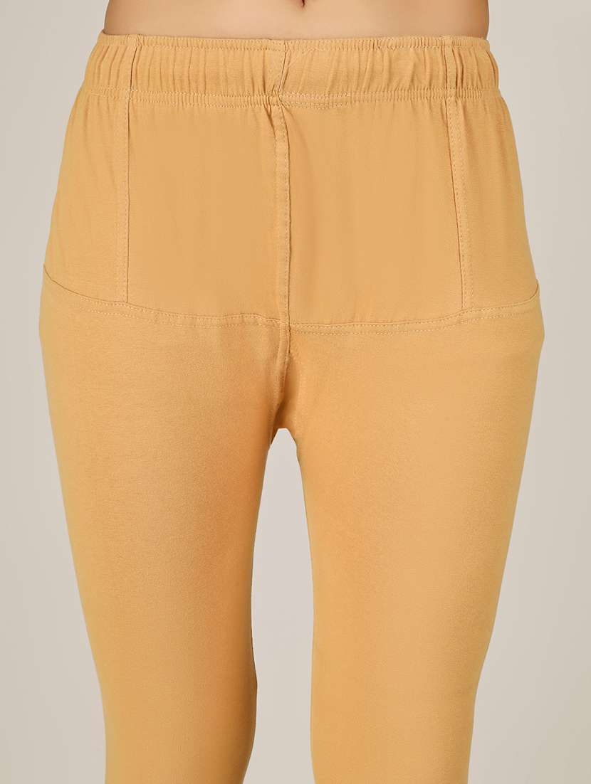 women solid mid rise legging - 22305744 -  Standard Image - 5