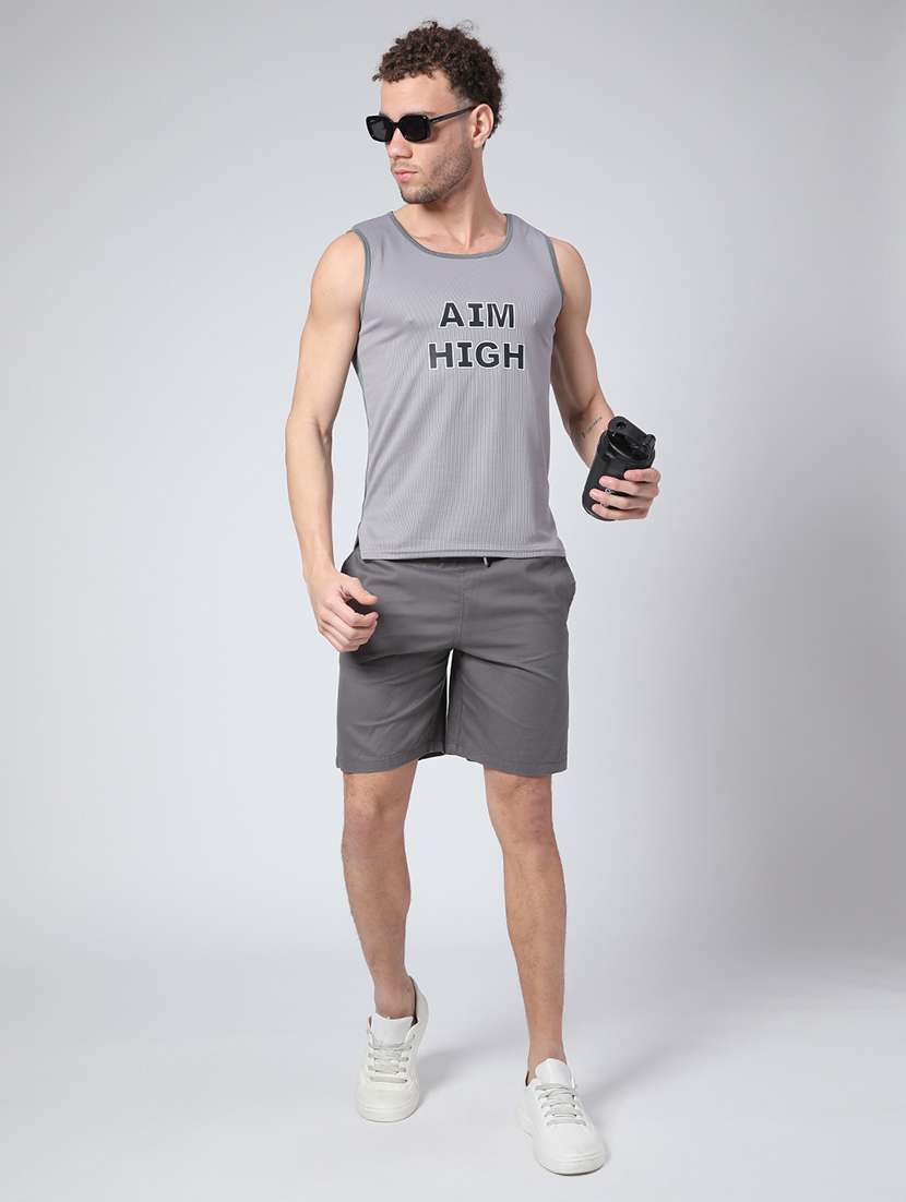 men solid mid rise regular fit shorts - 22305804 -  Standard Image - 5