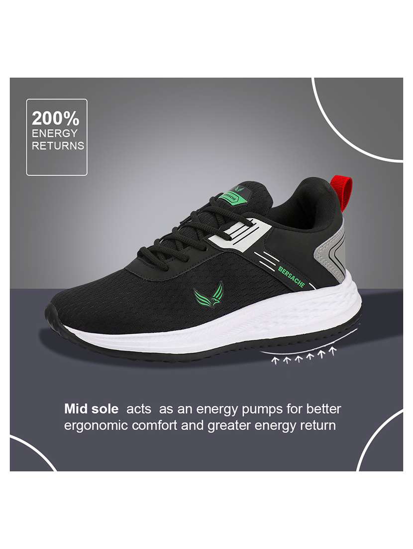 men black lace up sport shoe - 22305981 -  Standard Image - 3