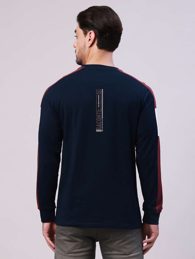 men printed long sleeve regular fit t-shirt - 22305995 -  Standard Image - 3