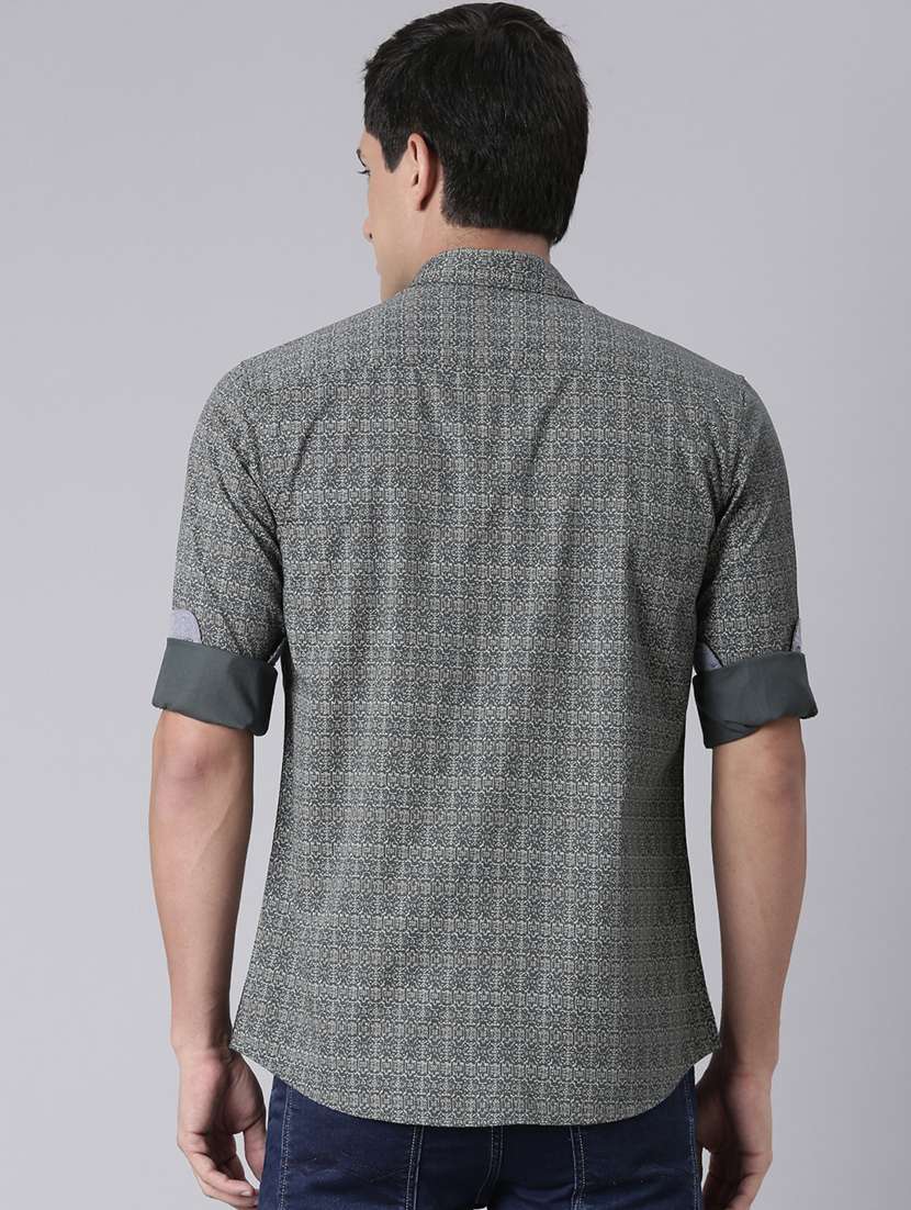 Men Printed Long Sleeve Regular Fit Casual Shirt - 22306014 -  Standard Image - 3