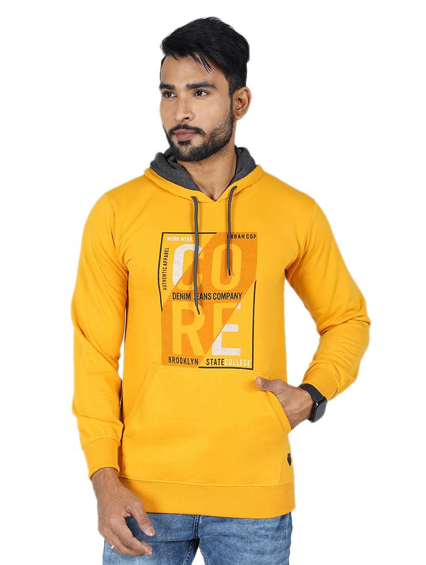 men typographic long sleeve regular fit sweatshirt