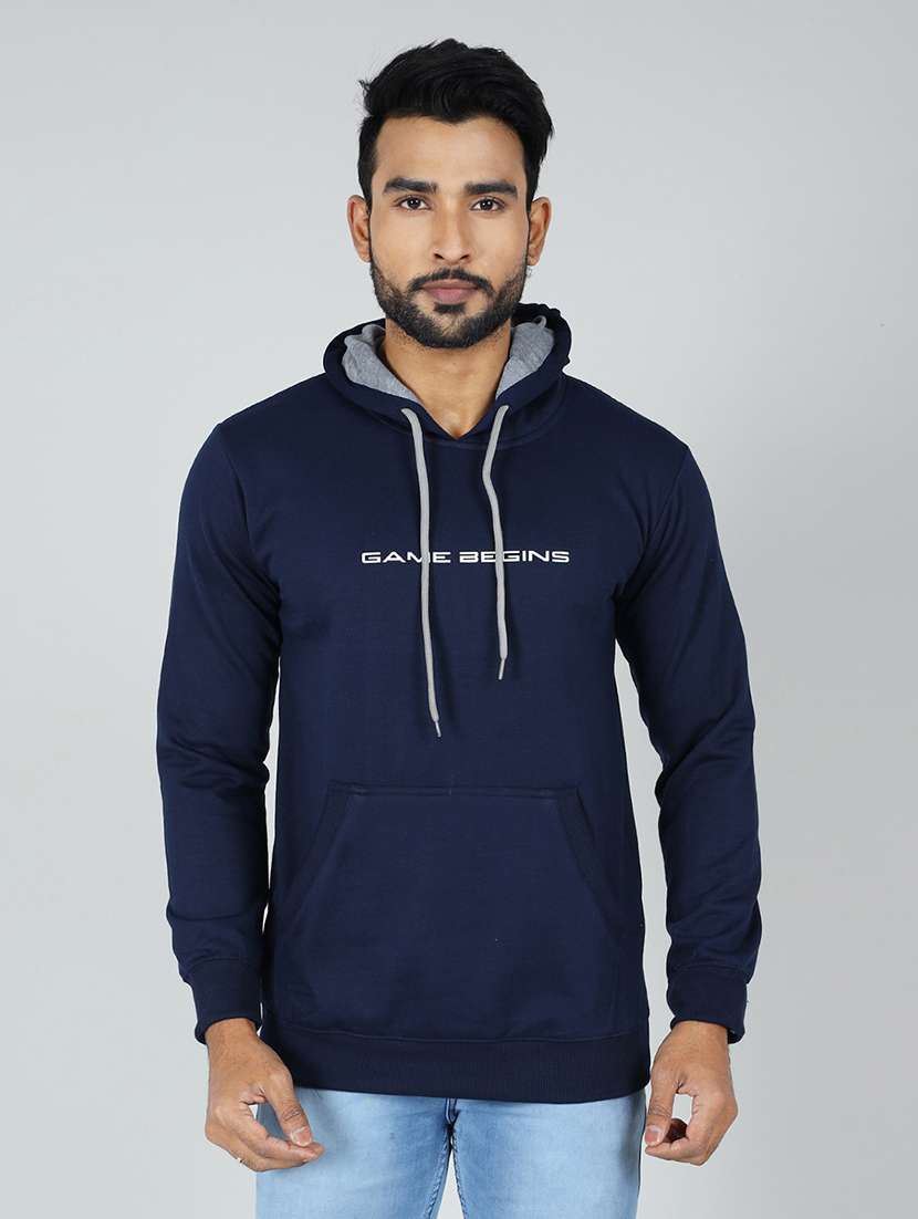 men logo print long sleeve regular fit sweatshirt