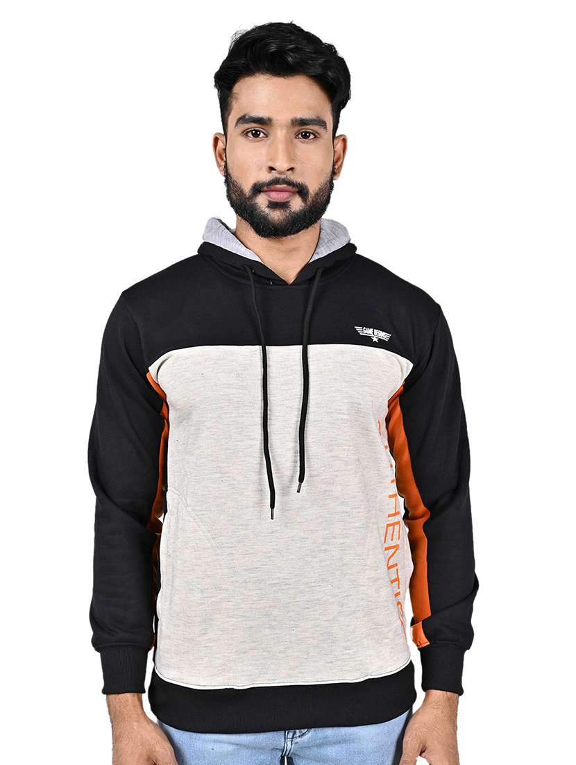 men color block long sleeve regular fit sweatshirt