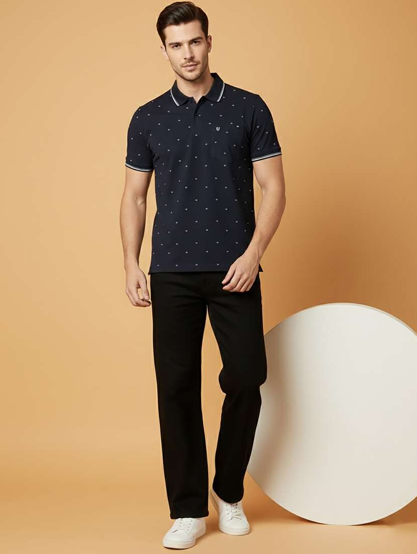 men printed short sleeve regular fit polo t-shirt - 22306529 -  Standard Image - 3