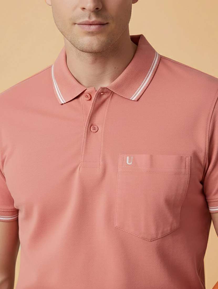 men solid short sleeve regular fit polo t-shirt - 22306551 -  Standard Image - 3