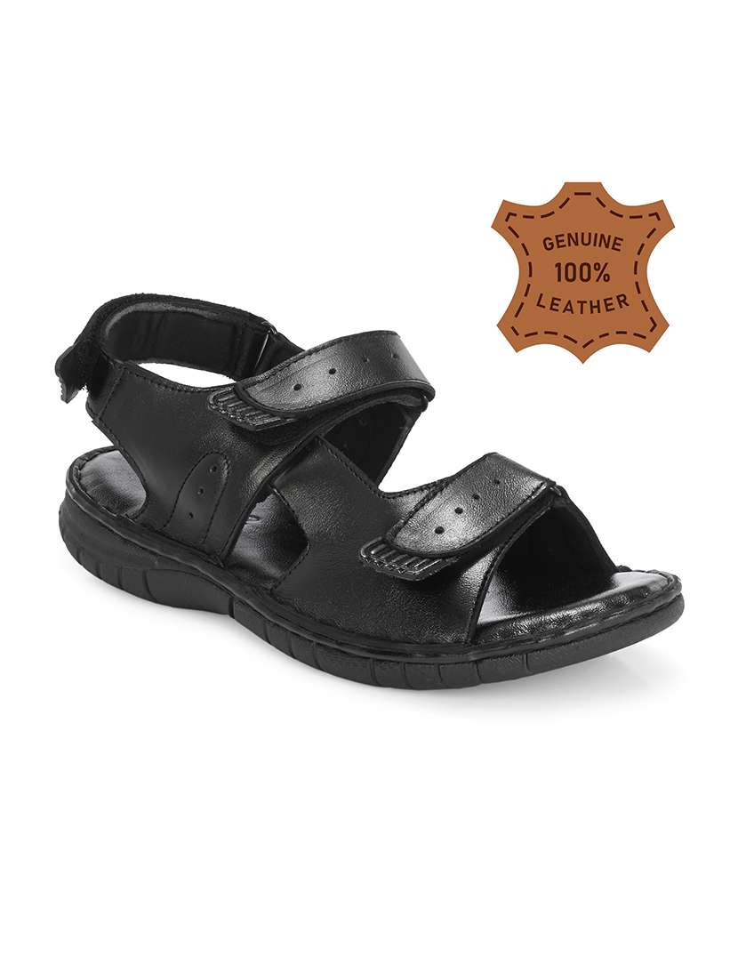 men solid back strap sandal