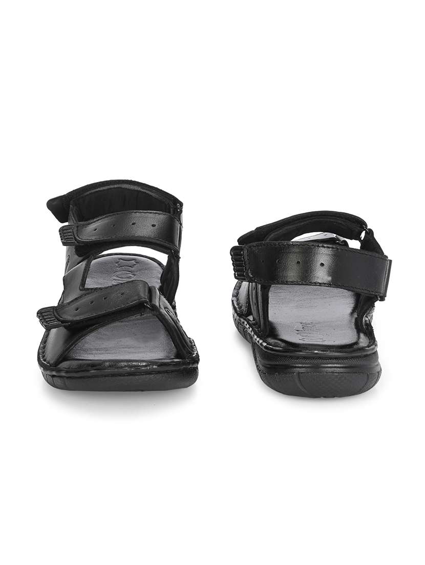 men solid back strap sandal - 22306670 -  Standard Image - 3