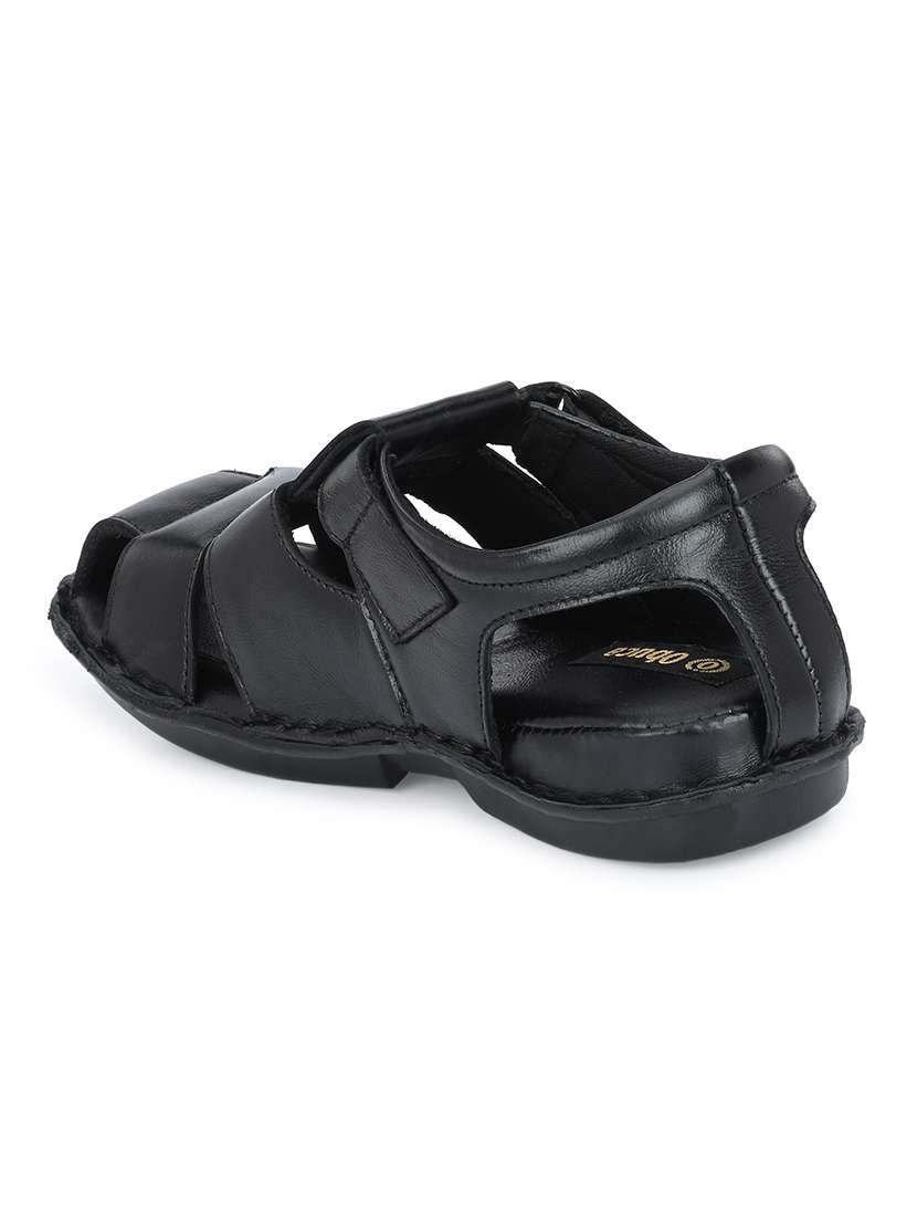 men solid back strap sandal - 22306671 -  Standard Image - 3