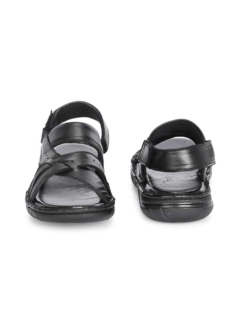 men solid back strap sandal - 22306685 -  Standard Image - 3