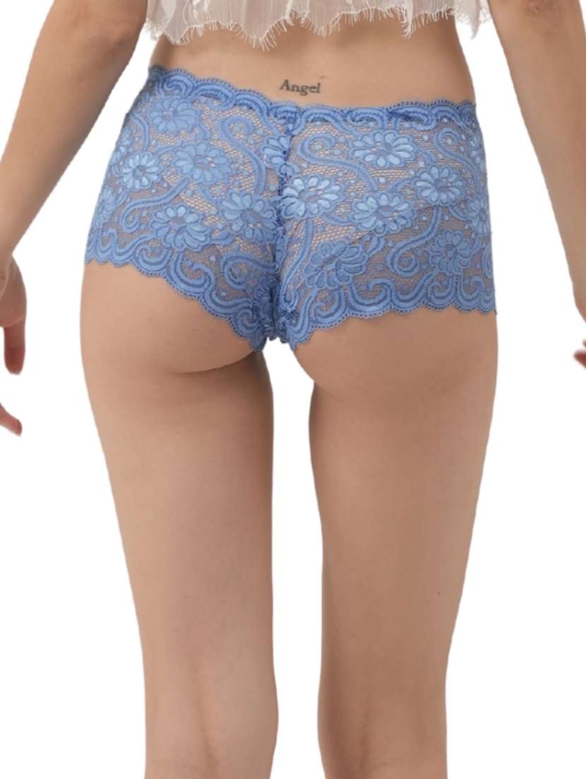 women pack of 3 solid mid rise lace boy shorts - 22306832 -  Standard Image - 5