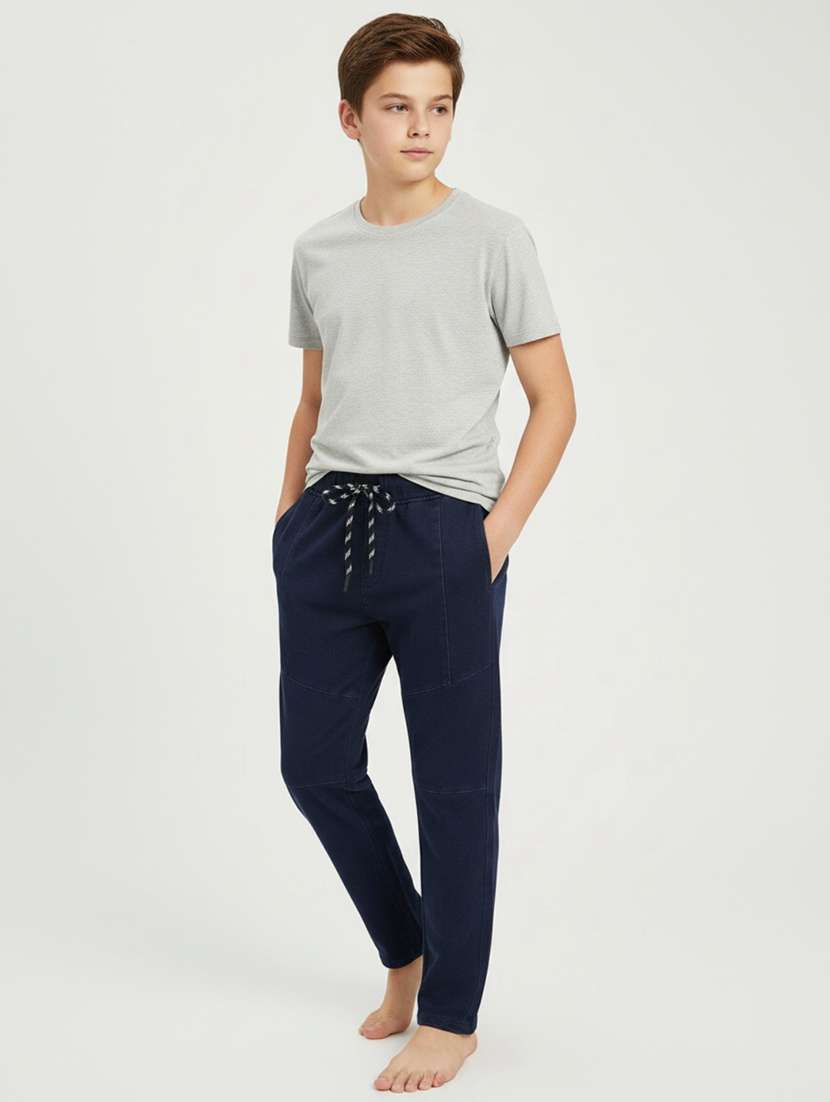 blue cotton jogger