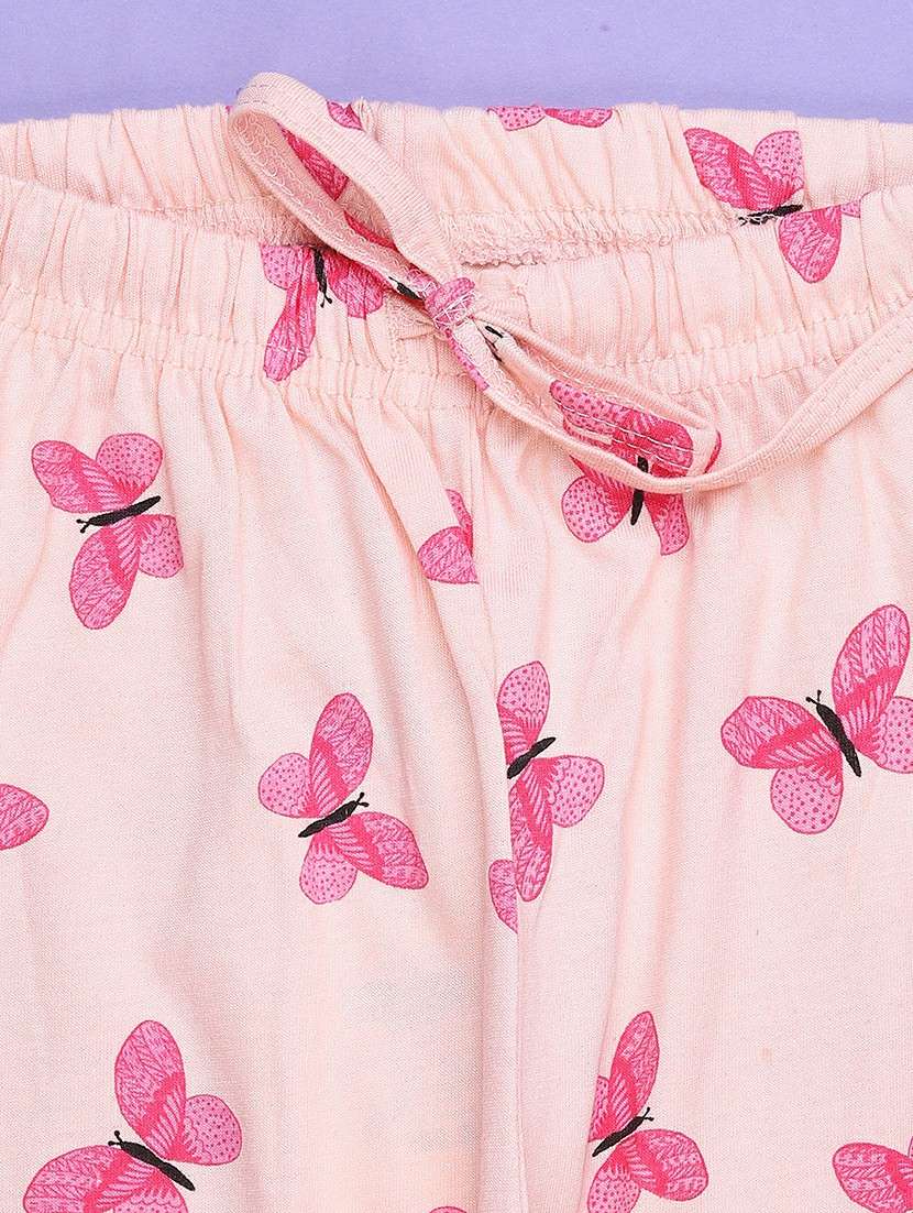 girls printed mid rise pyjama - 22306989 -  Standard Image - 3