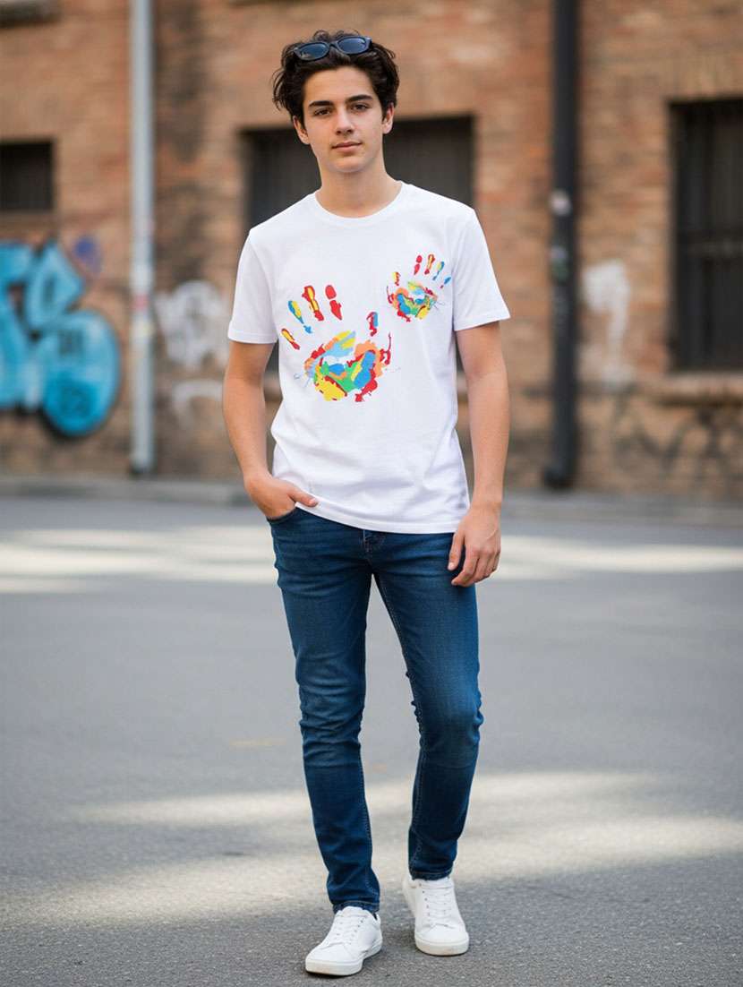 boys printed short sleeve t-shirt