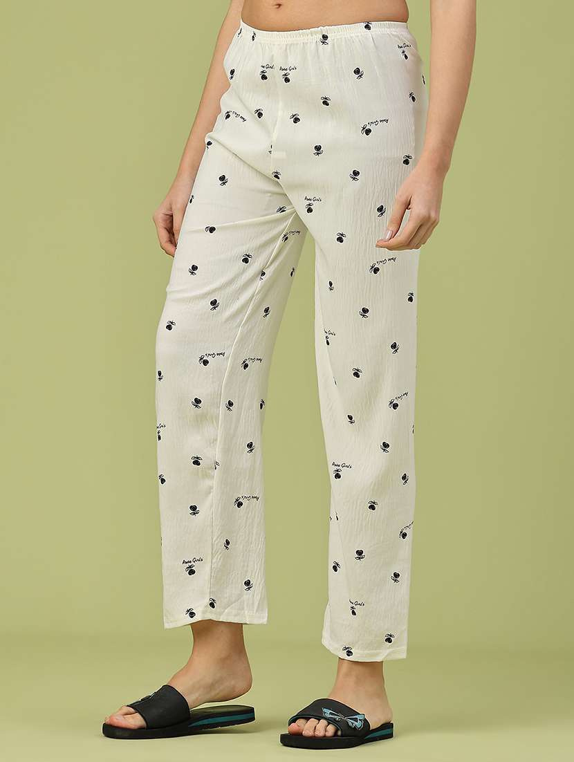 women printed mid rise pajama - 22307048 -  Standard Image - 3