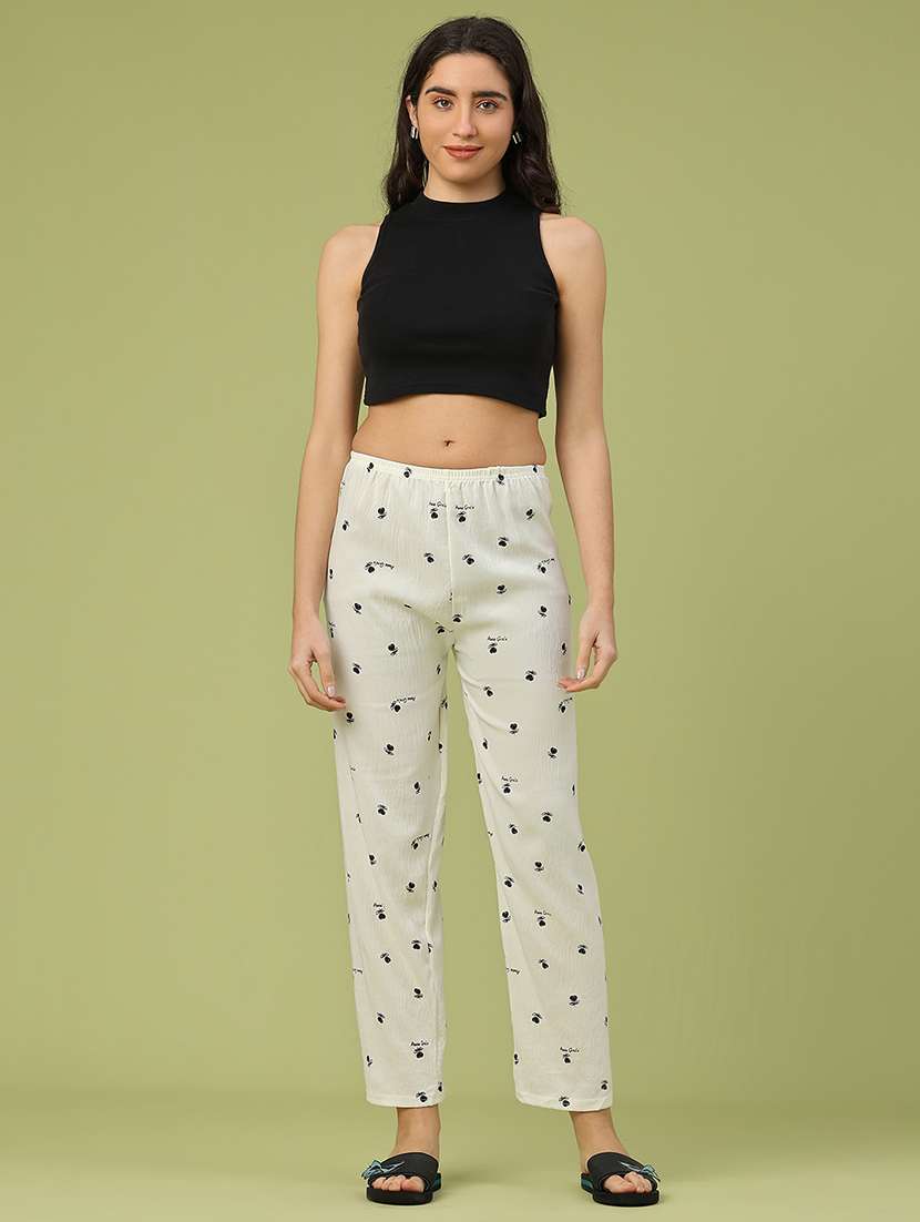 women printed mid rise pajama - 22307048 -  Standard Image - 5