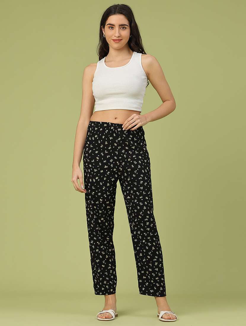 women printed mid rise pajama - 22307055 -  Standard Image - 5