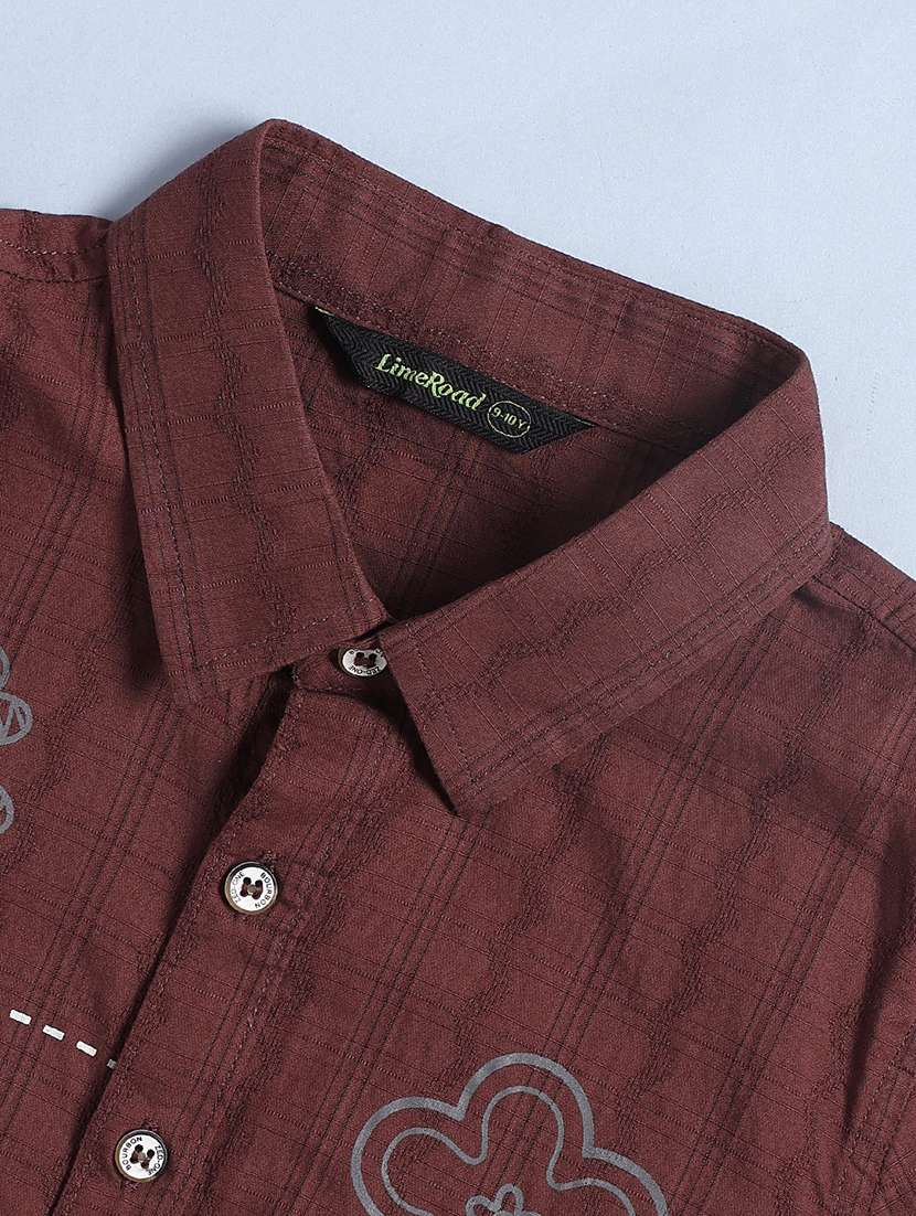 boys printed short sleeve collared shirt - 22307111 -  Standard Image - 3