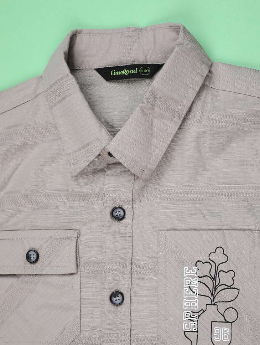 boys collared short sleeve shirt - 22307112 -  Standard Image - 3