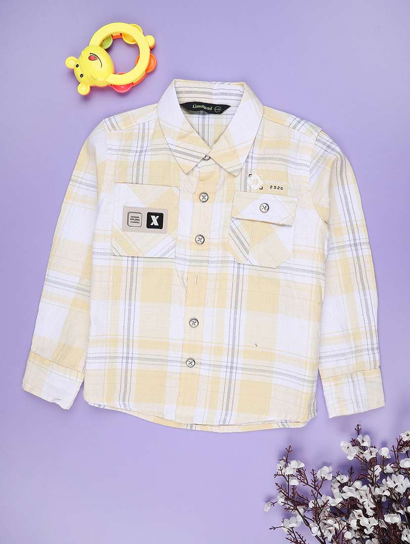 boys printed long sleeve shirt