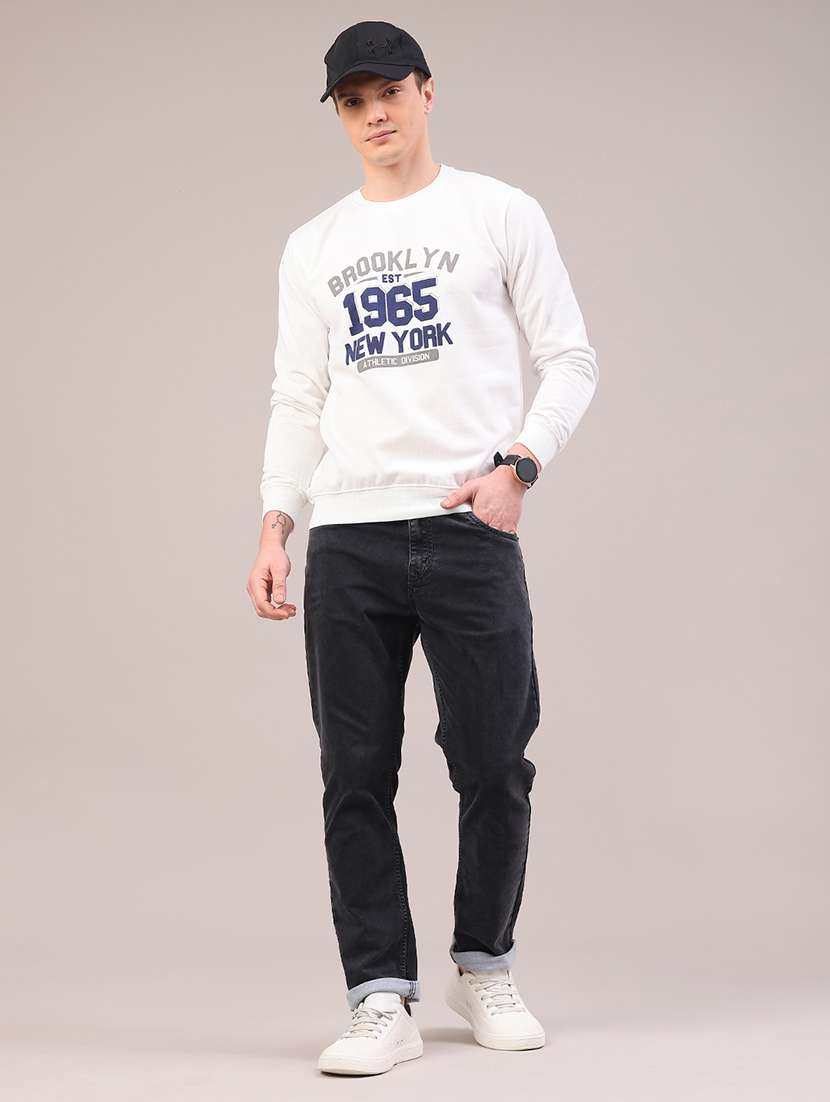 men plain mid rise full length jeans - 22307247 -  Standard Image - 5