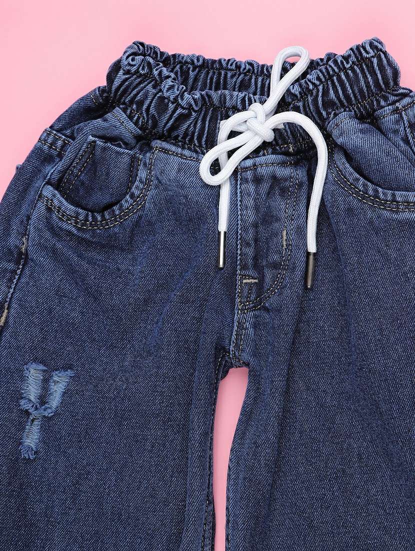 girls distress soldi mid rise wide leg jean - 22307415 -  Standard Image - 3