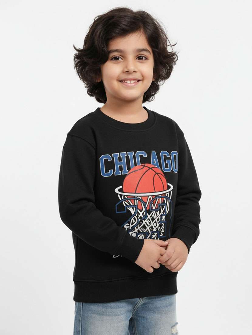 boys printed long sleeve sweatshirt