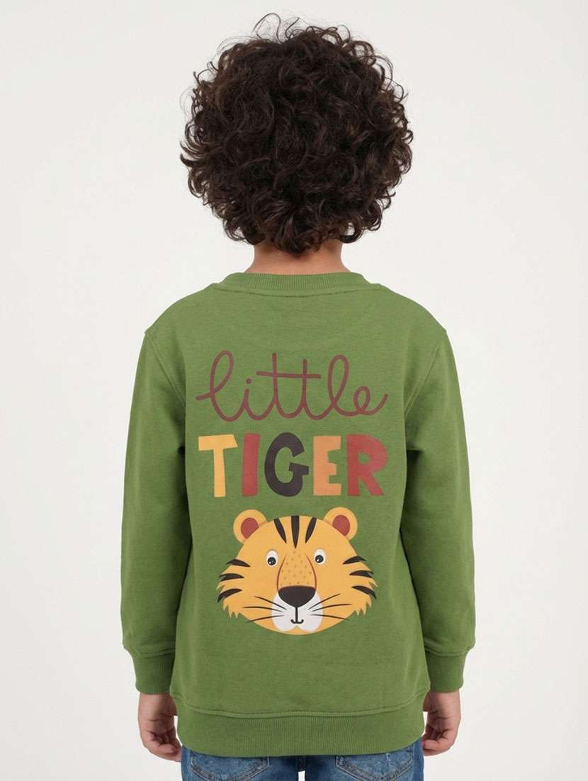 boys printed long sleeve sweatshirt