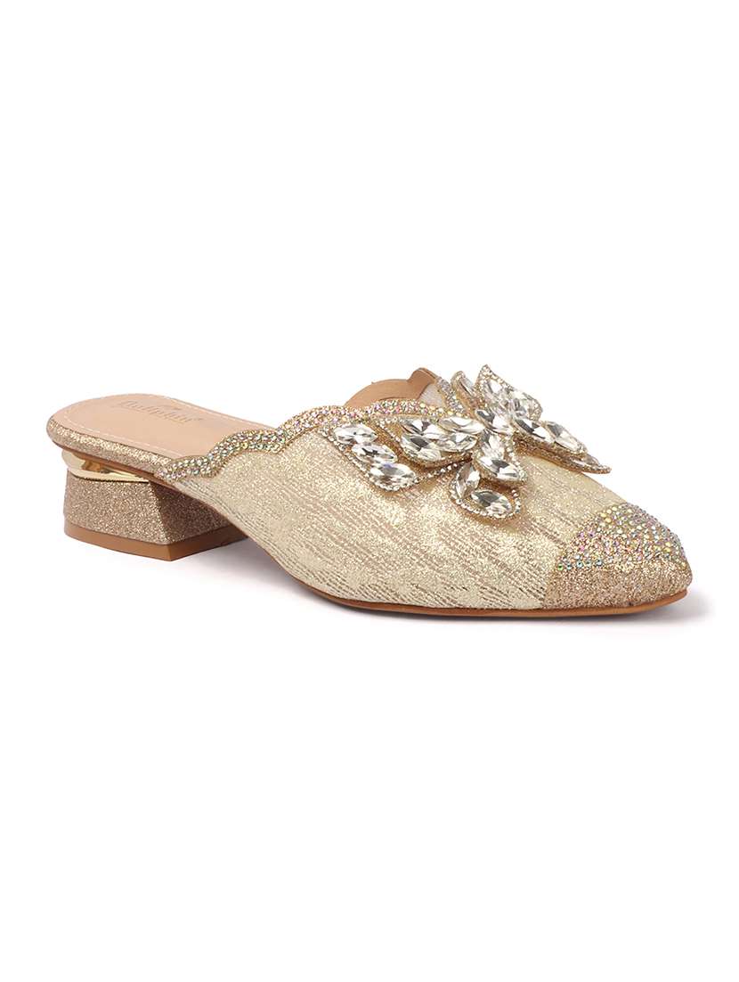 women embellished slip on mules - 22307566 -  Standard Image - 3