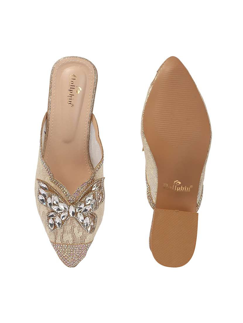 women embellished slip on mules - 22307566 -  Standard Image - 5