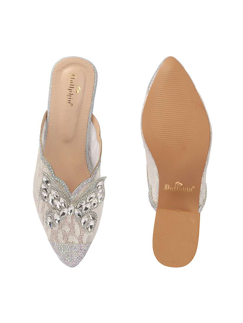 women embellished slip on mules - 22307567 -  Standard Image - 5