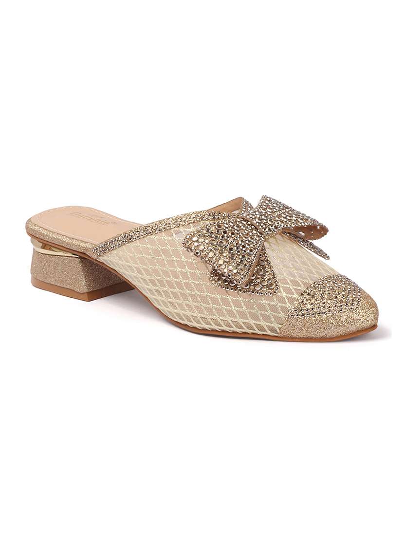 women embellished slip on mules - 22307569 -  Standard Image - 3