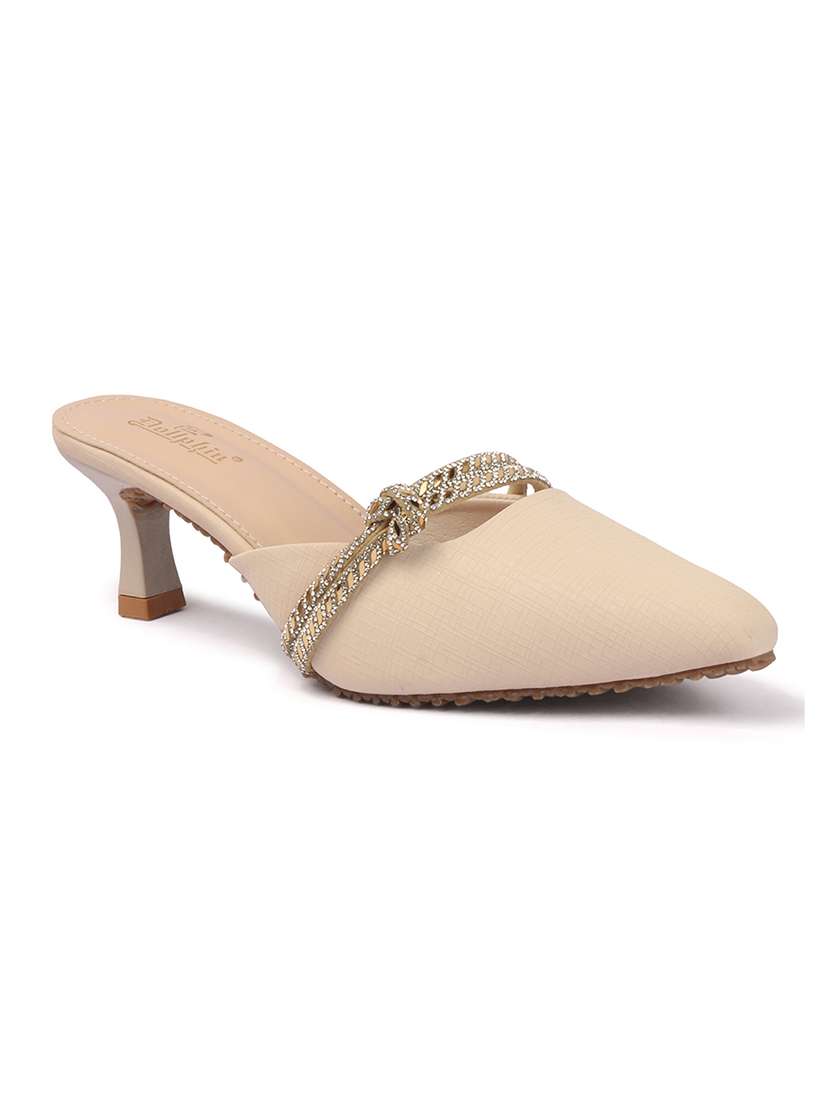 women embellished slip on mules - 22307576 -  Standard Image - 3