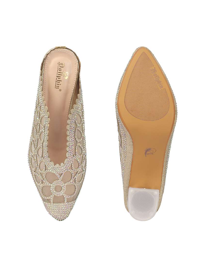 women embellished slip on mules - 22307577 -  Standard Image - 5