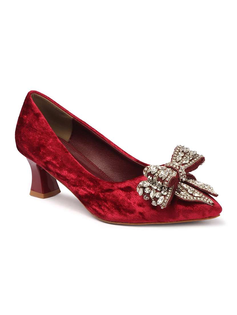 women embellished slip on pump - 22307581 -  Standard Image - 3