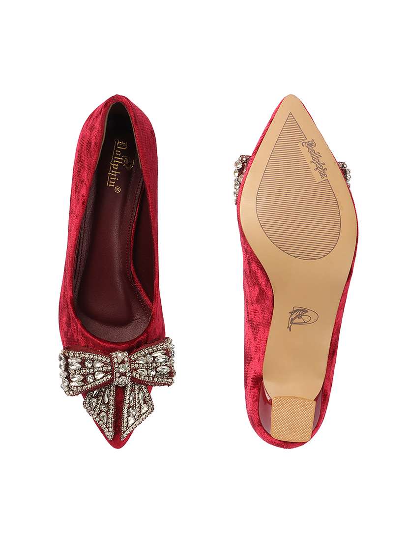 women embellished slip on pump - 22307581 -  Standard Image - 5