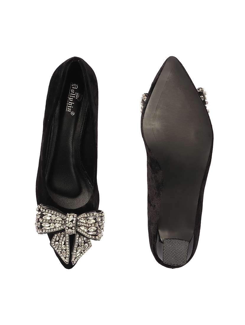 women embellished slip on pump - 22307583 -  Standard Image - 5